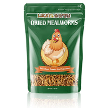 Load image into Gallery viewer, LuckyQworms 0.6lb Mealworms, Freeze Dried Mealworms for Birds Chickens Fish
