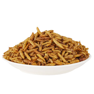 LuckyQworms Dried Black Soldier Fly Larvae 5lbs, High-Protein BSF Larvae Chicken Treats Non-GMO BSFL for Chickens, Hens, Ducks